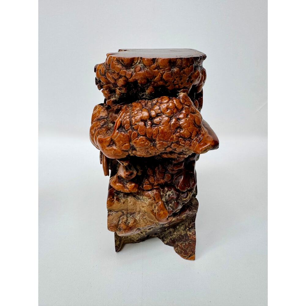 Vintage Burlwood Root Sculpture Bookends, Pair - Picture 3 of 16